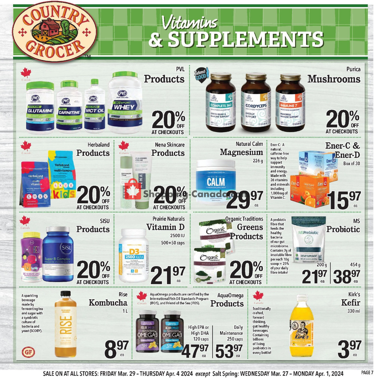 Country Grocer flyer from Wednesday March 27, 2024 to Monday April 1, 2024 - page 7