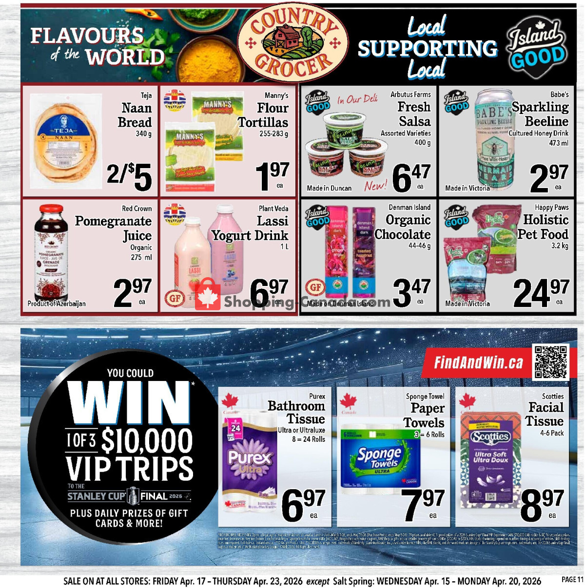 Country Grocer flyer from Friday April 17, 2026 to Thursday April 23, 2026 - page 11