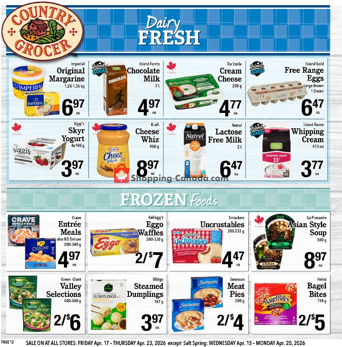 Country Grocer flyer from Friday April 17, 2026 to Thursday April 23, 2026 - page 12
