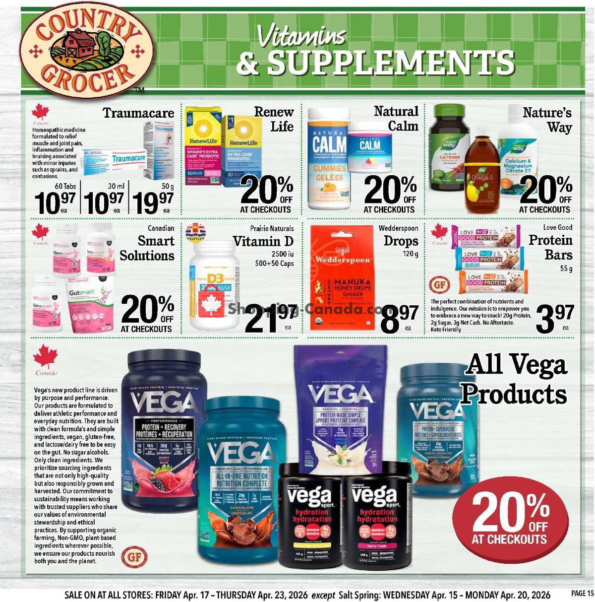 Country Grocer flyer from Friday April 17, 2026 to Thursday April 23, 2026 - page 15