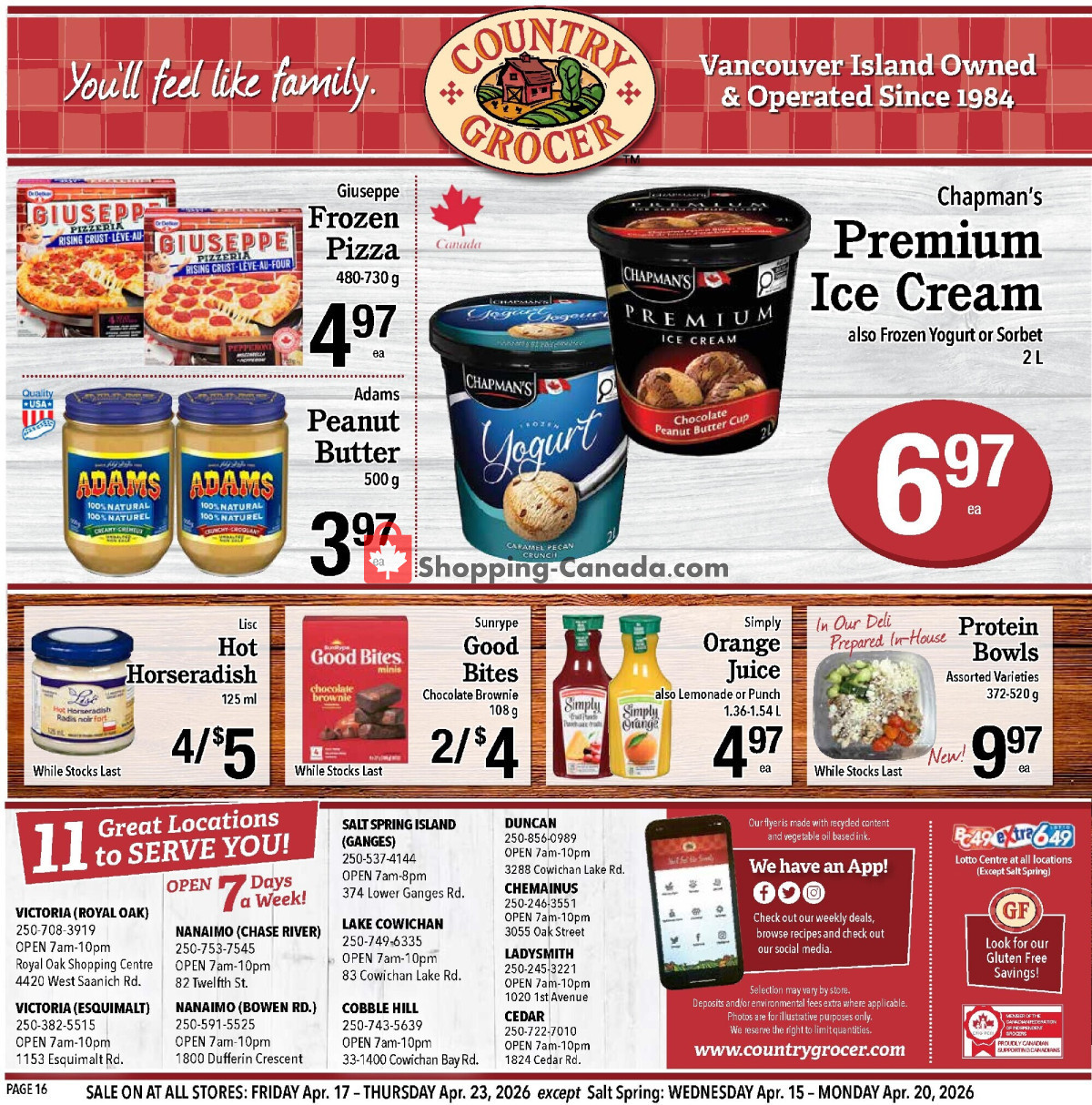 Country Grocer flyer from Friday April 17, 2026 to Thursday April 23, 2026 - page 16