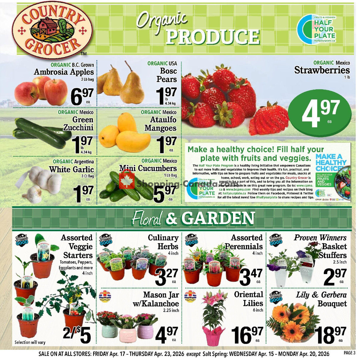 Country Grocer flyer from Friday April 17, 2026 to Thursday April 23, 2026 - page 3