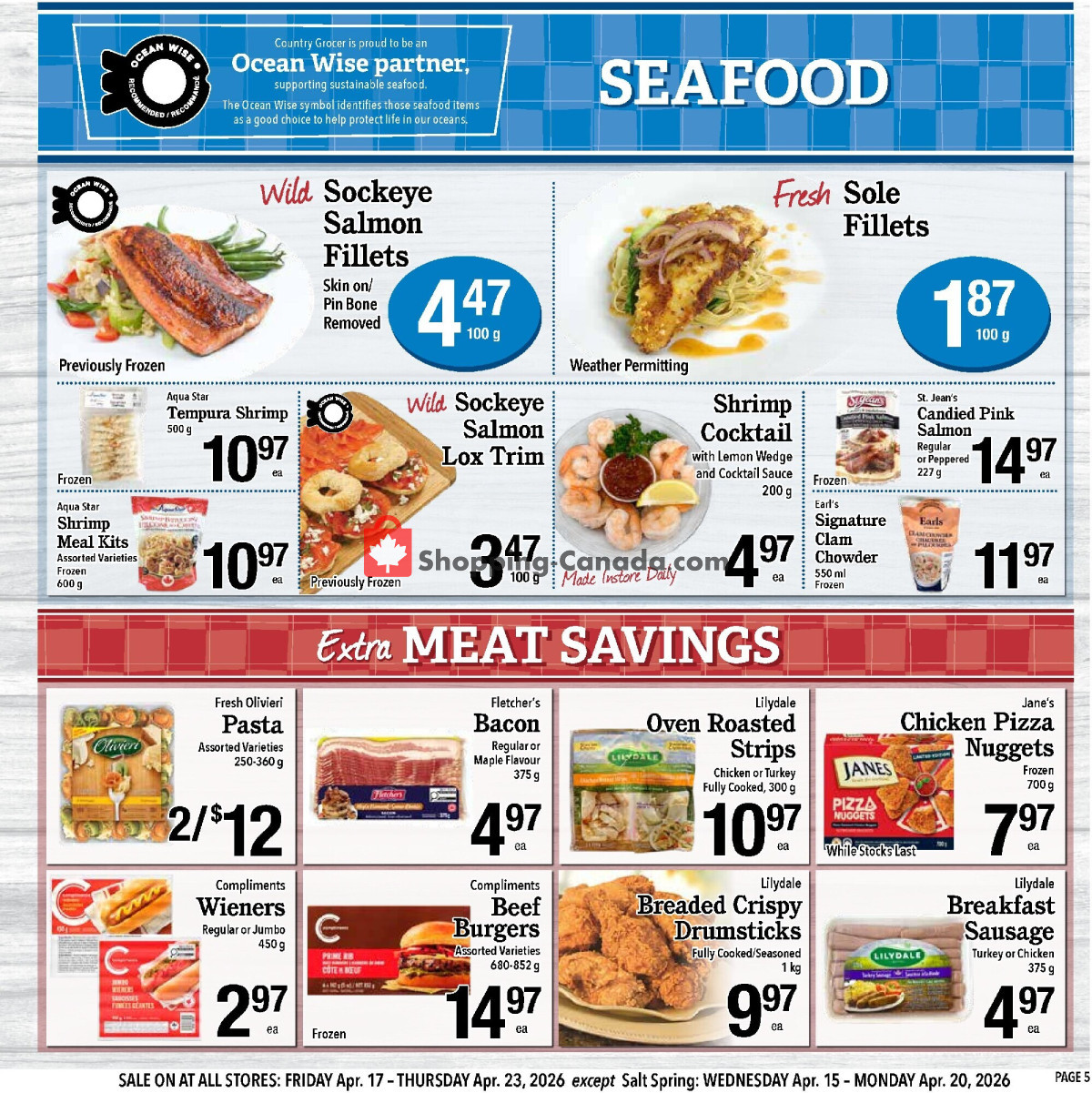 Country Grocer flyer from Friday April 17, 2026 to Thursday April 23, 2026 - page 5