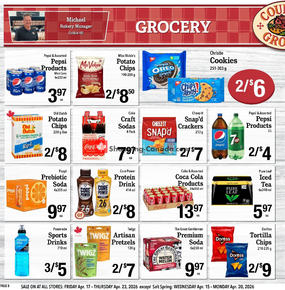 Country Grocer flyer from Friday April 17, 2026 to Thursday April 23, 2026 - page 8