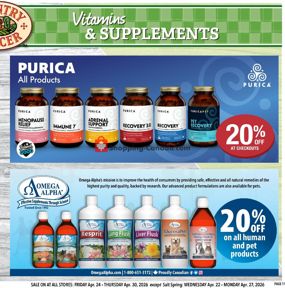 Country Grocer flyer from Friday April 24, 2026 to Thursday April 30, 2026 - page 11