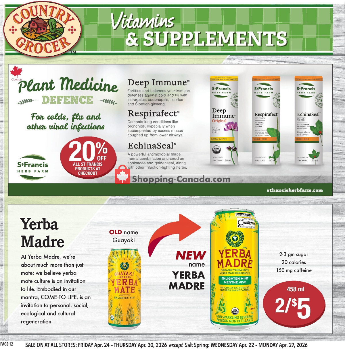 Country Grocer flyer from Friday April 24, 2026 to Thursday April 30, 2026 - page 12