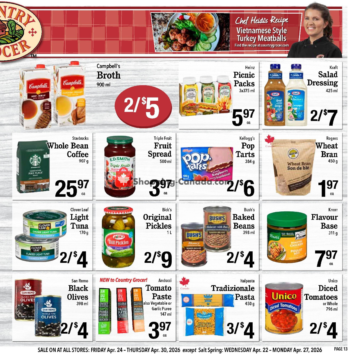 Country Grocer flyer from Friday April 24, 2026 to Thursday April 30, 2026 - page 13