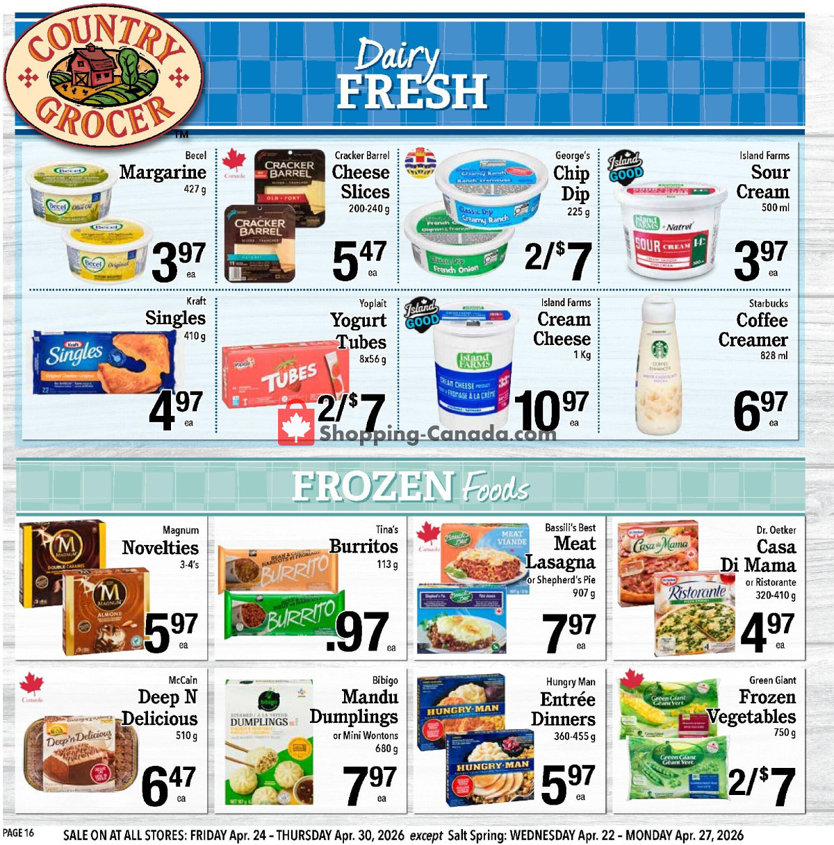 Country Grocer flyer from Friday April 24, 2026 to Thursday April 30, 2026 - page 16