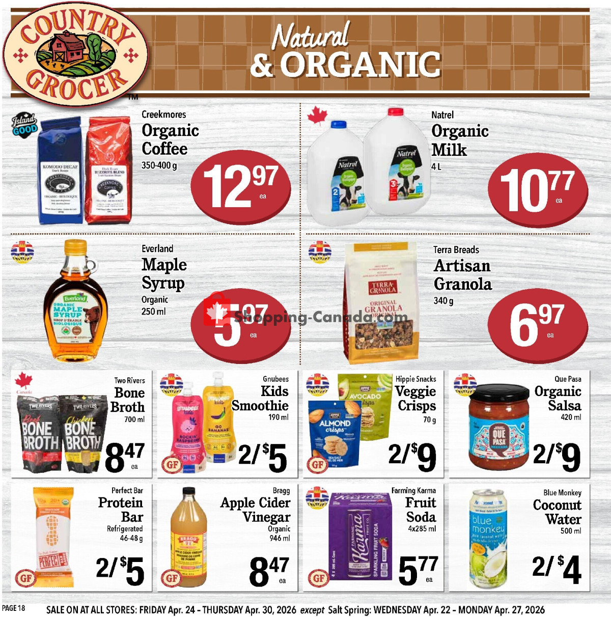 Country Grocer flyer from Friday April 24, 2026 to Thursday April 30, 2026 - page 18