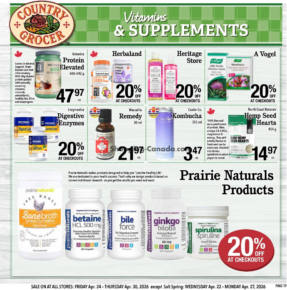 Country Grocer flyer from Friday April 24, 2026 to Thursday April 30, 2026 - page 19