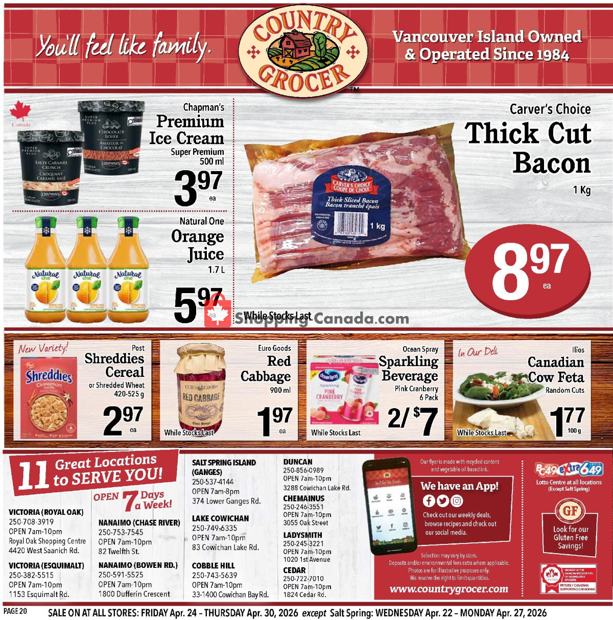Country Grocer flyer from Friday April 24, 2026 to Thursday April 30, 2026 - page 20