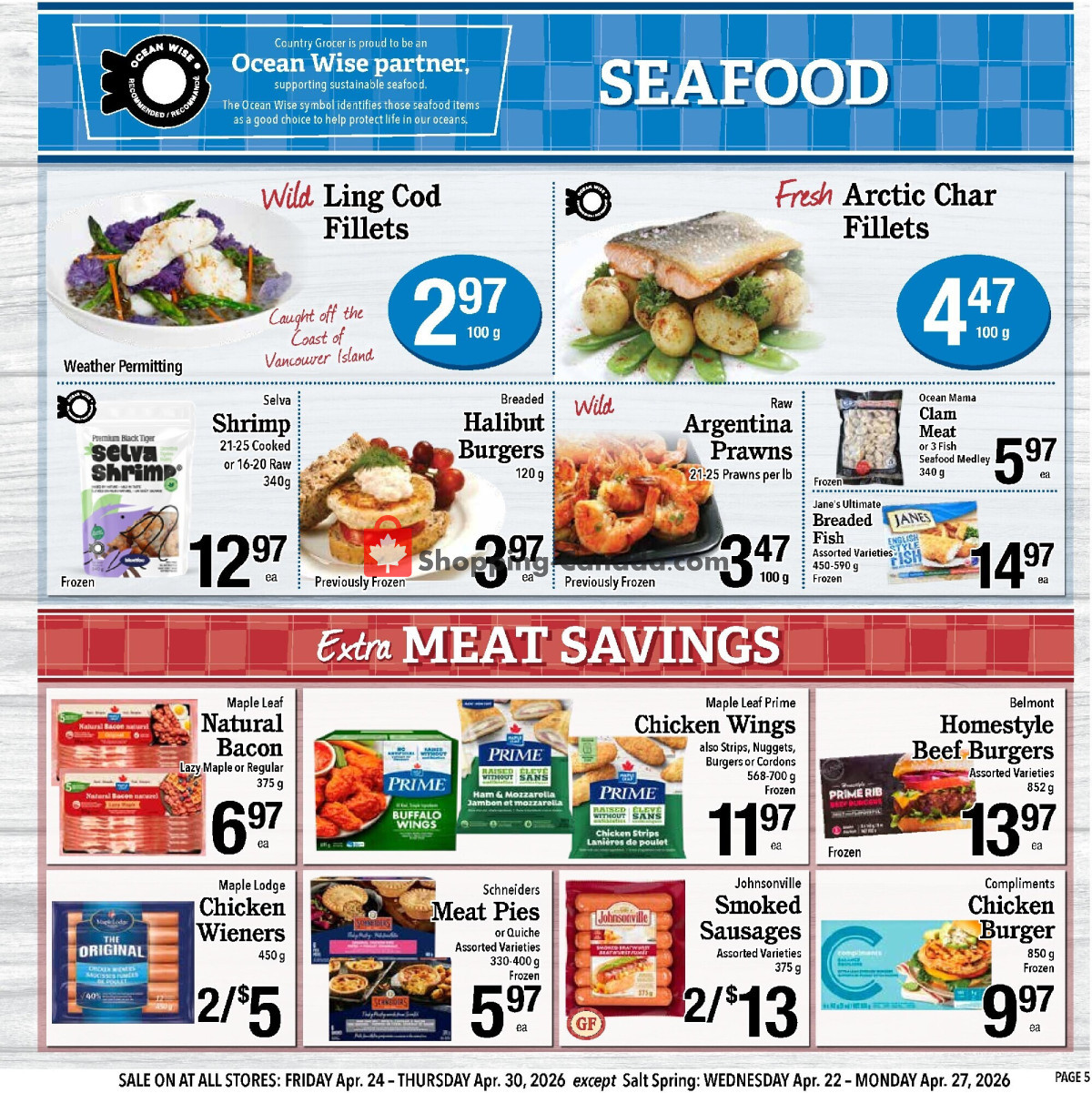 Country Grocer flyer from Friday April 24, 2026 to Thursday April 30, 2026 - page 5