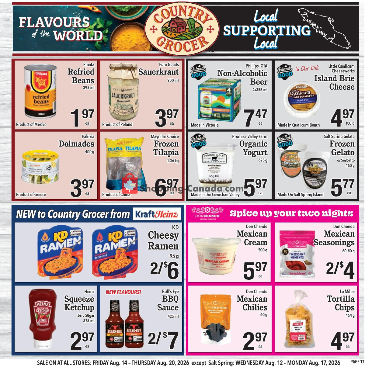 Country Grocer flyer from Friday August 14, 2026 to Thursday August 20, 2026 - page 11