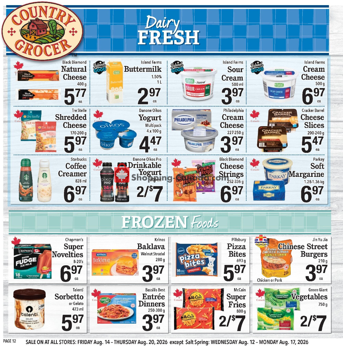 Country Grocer flyer from Friday August 14, 2026 to Thursday August 20, 2026 - page 12
