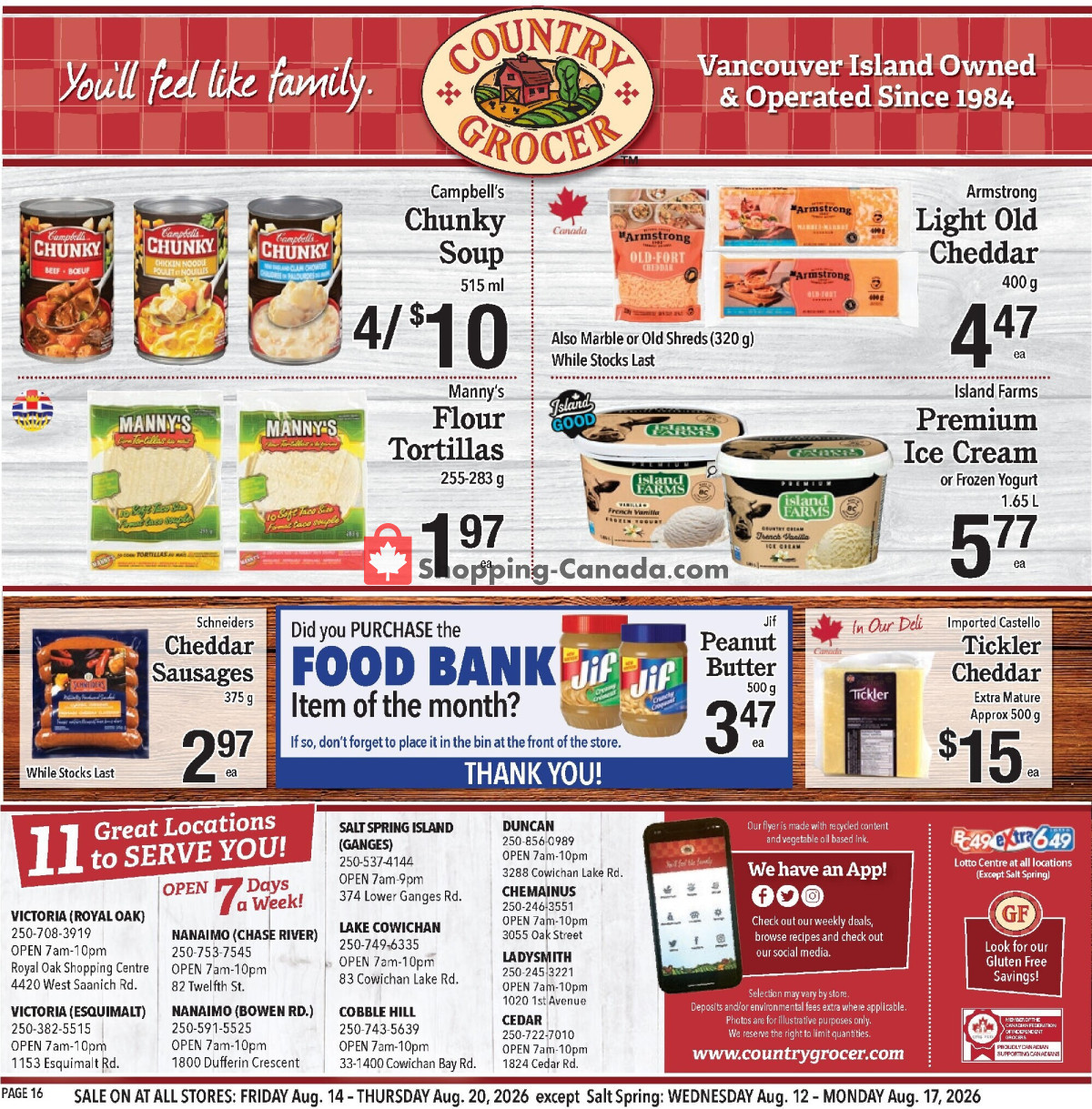 Country Grocer flyer from Friday August 14, 2026 to Thursday August 20, 2026 - page 16