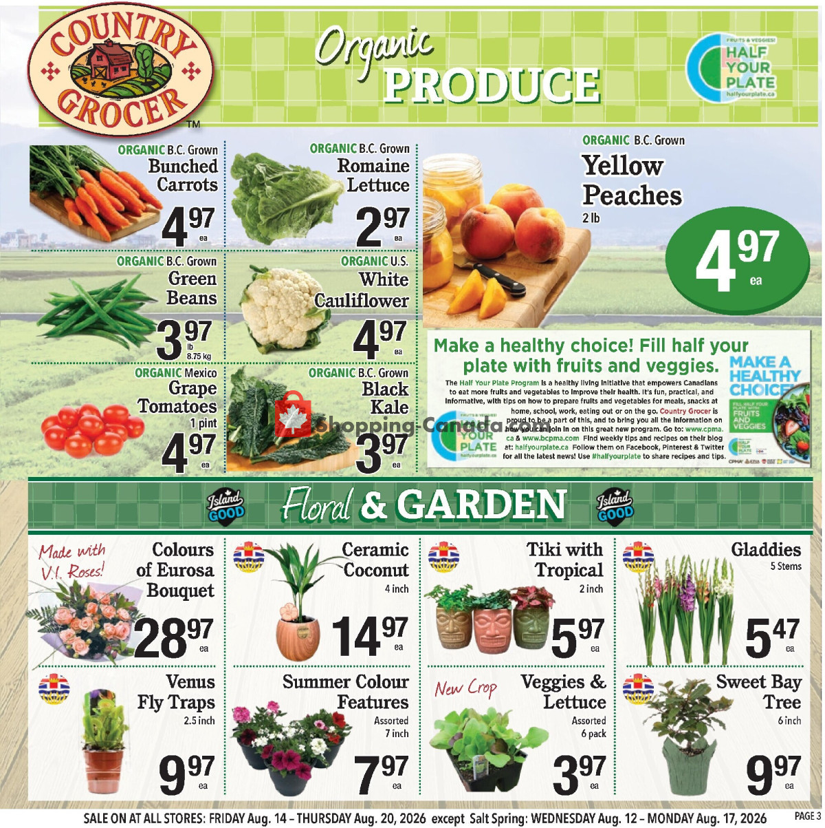Country Grocer flyer from Friday August 14, 2026 to Thursday August 20, 2026 - page 3