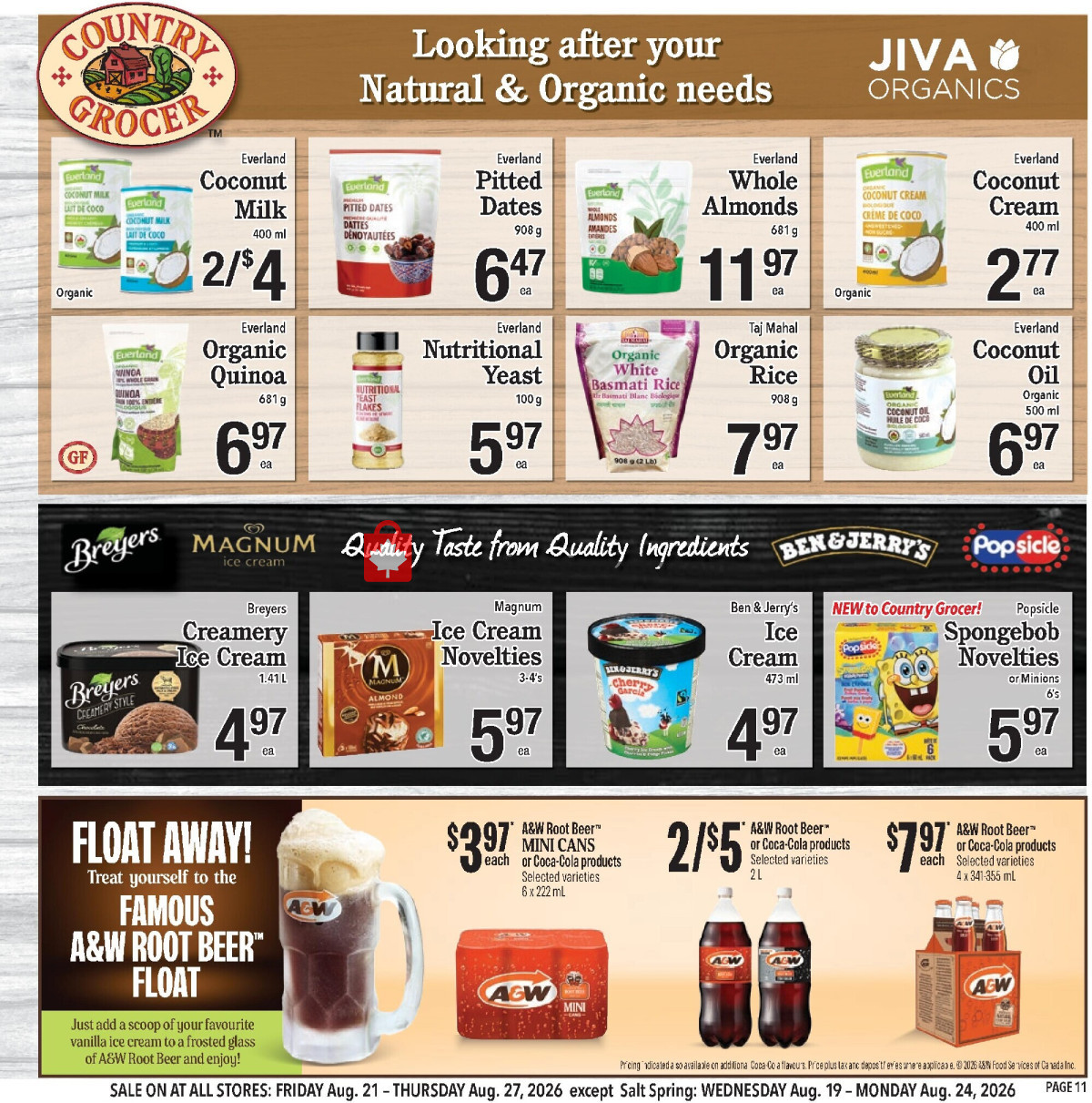Country Grocer flyer from Friday August 21, 2026 to Thursday August 27, 2026 - page 11