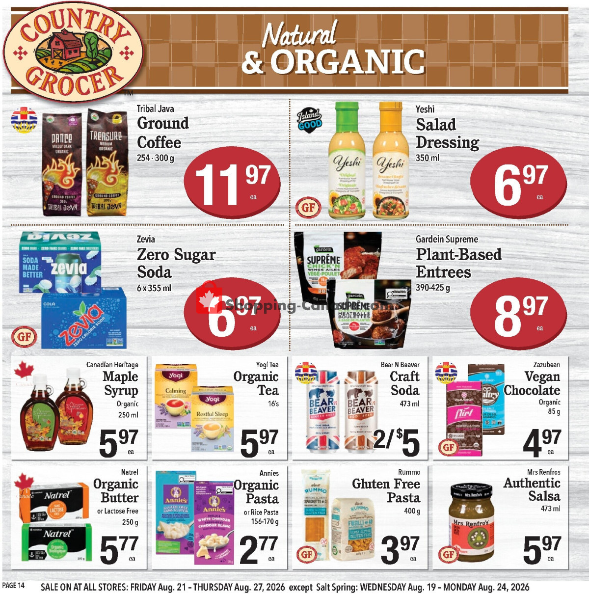 Country Grocer flyer from Friday August 21, 2026 to Thursday August 27, 2026 - page 14