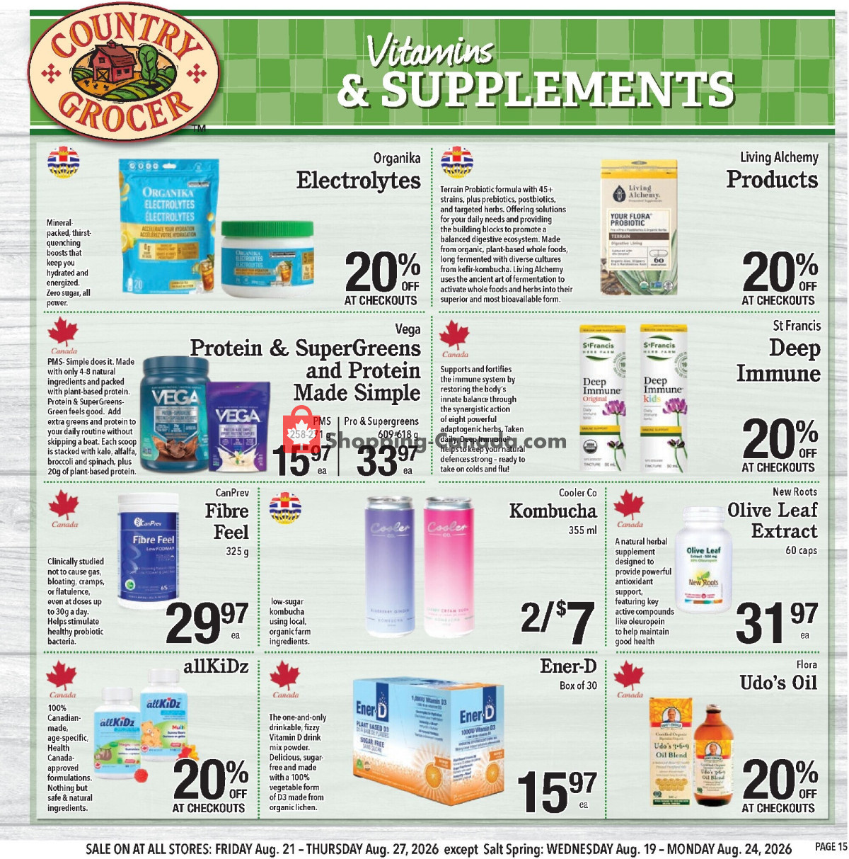 Country Grocer flyer from Friday August 21, 2026 to Thursday August 27, 2026 - page 15