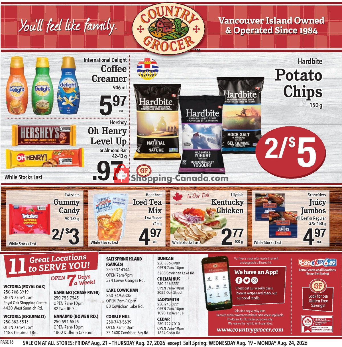 Country Grocer flyer from Friday August 21, 2026 to Thursday August 27, 2026 - page 16