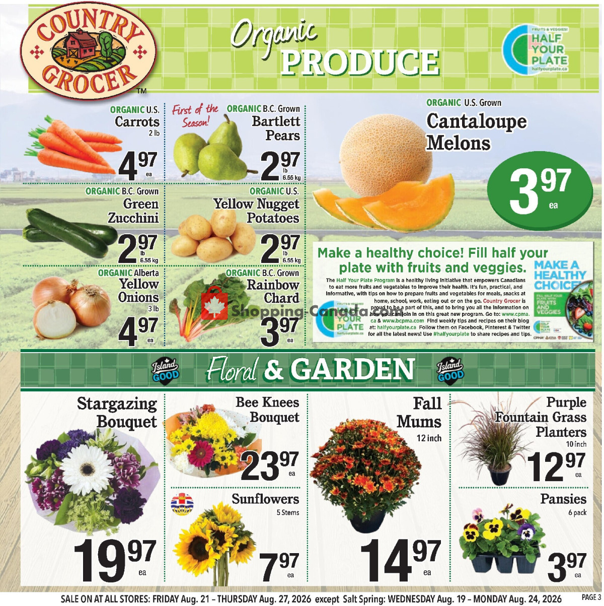 Country Grocer flyer from Friday August 21, 2026 to Thursday August 27, 2026 - page 3