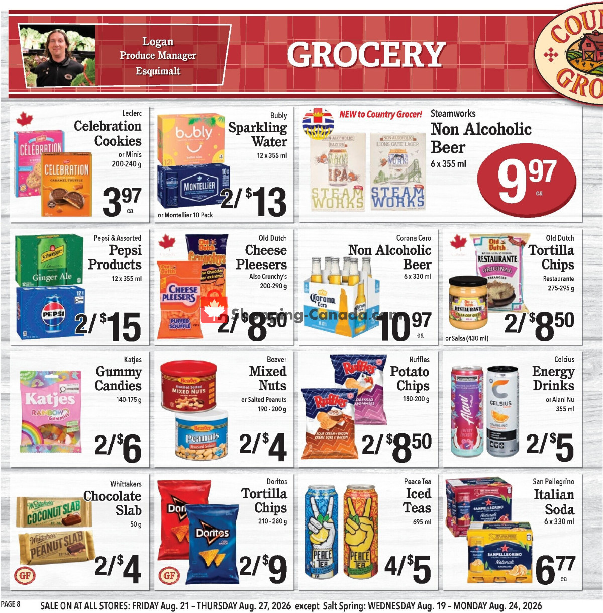 Country Grocer flyer from Friday August 21, 2026 to Thursday August 27, 2026 - page 8