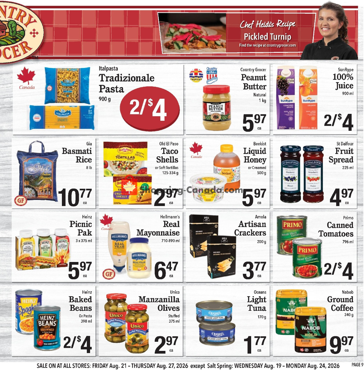 Country Grocer flyer from Friday August 21, 2026 to Thursday August 27, 2026 - page 9