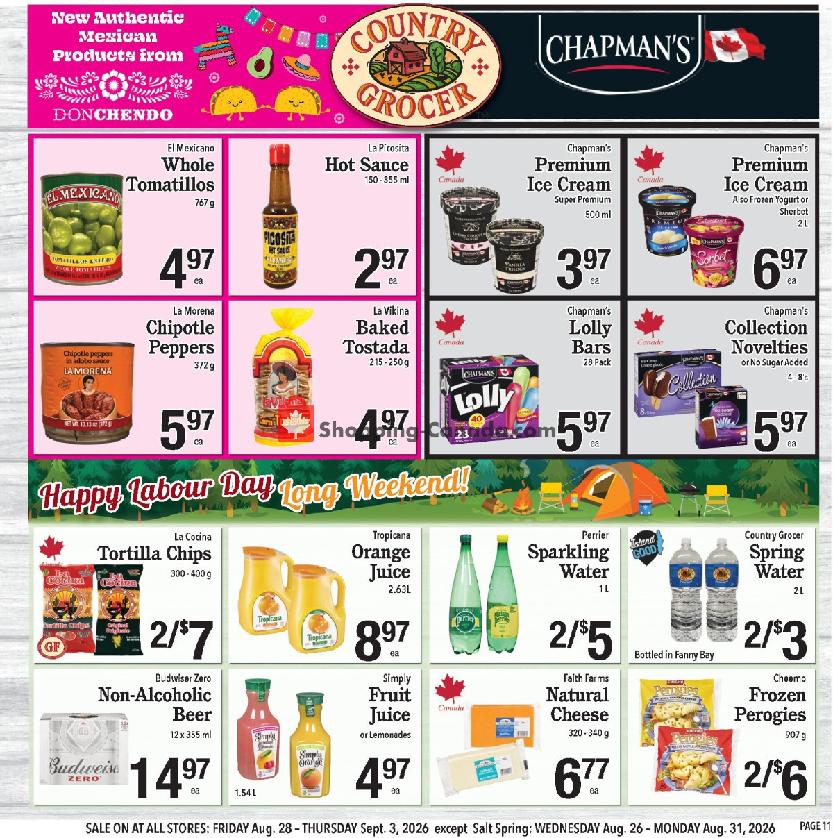 Country Grocer flyer from Friday August 28, 2026 to Thursday September 3, 2026 - page 11