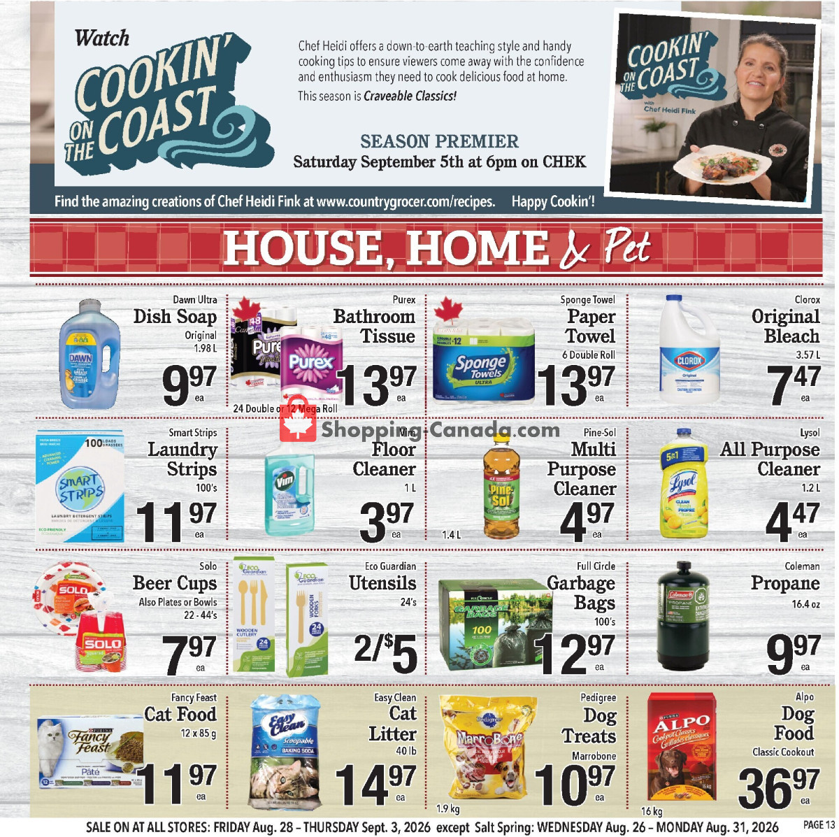 Country Grocer flyer from Friday August 28, 2026 to Thursday September 3, 2026 - page 13