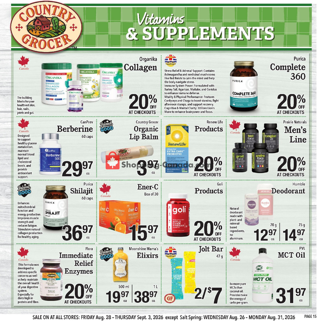 Country Grocer flyer from Friday August 28, 2026 to Thursday September 3, 2026 - page 15