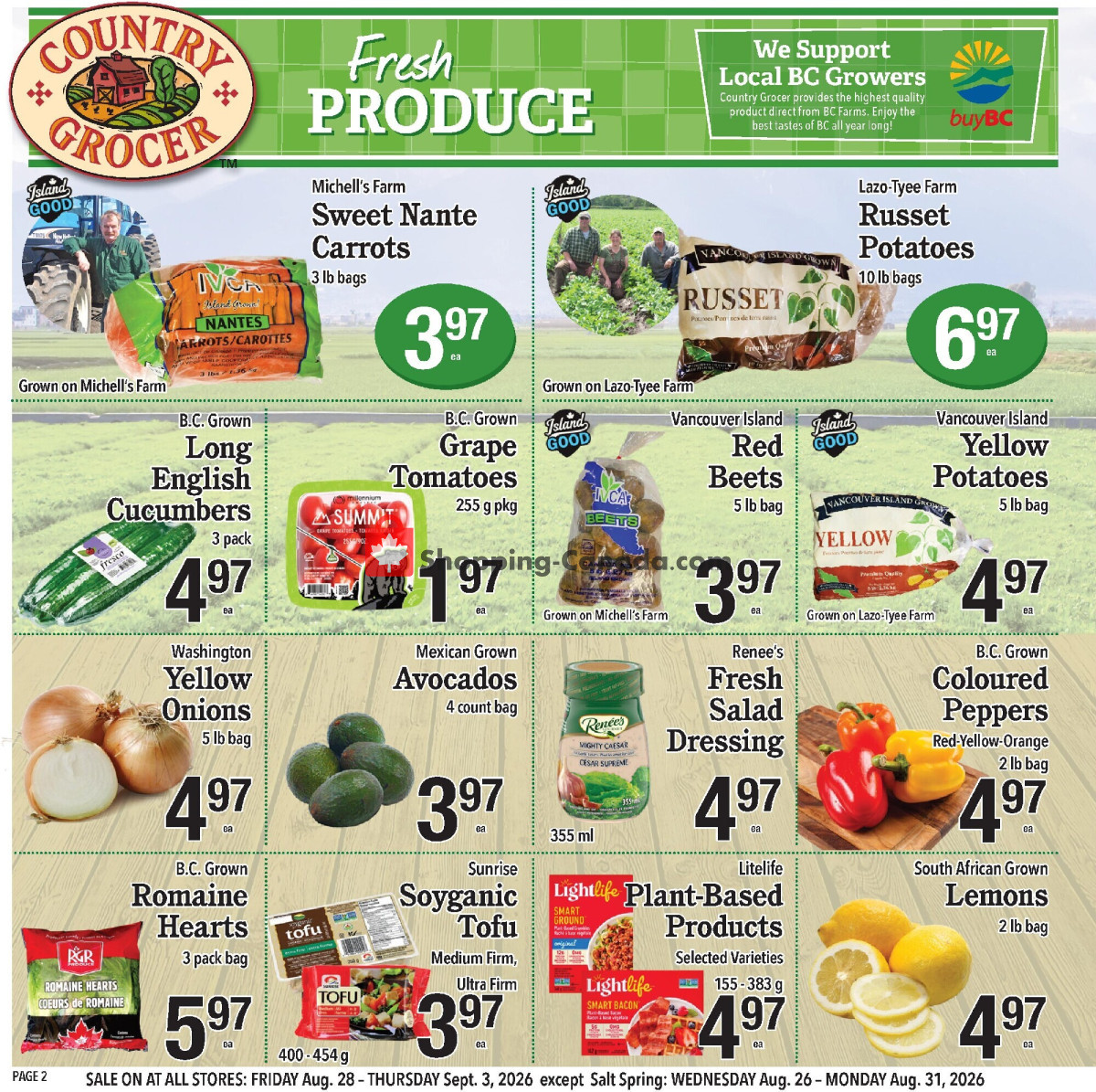 Country Grocer flyer from Friday August 28, 2026 to Thursday September 3, 2026 - page 2