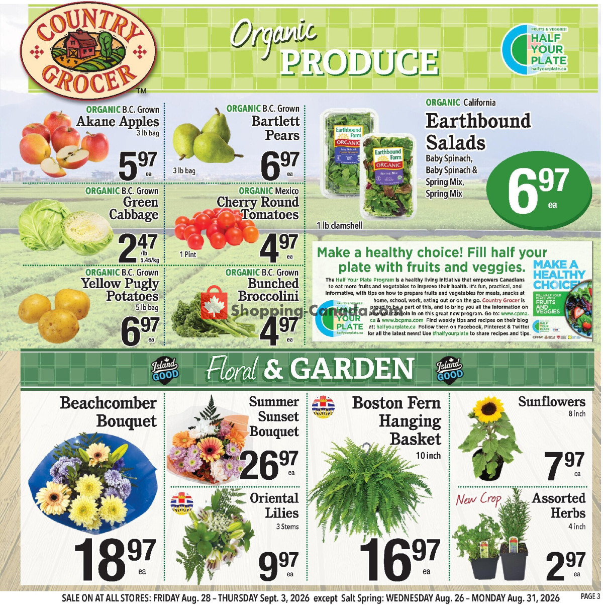 Country Grocer flyer from Friday August 28, 2026 to Thursday September 3, 2026 - page 3