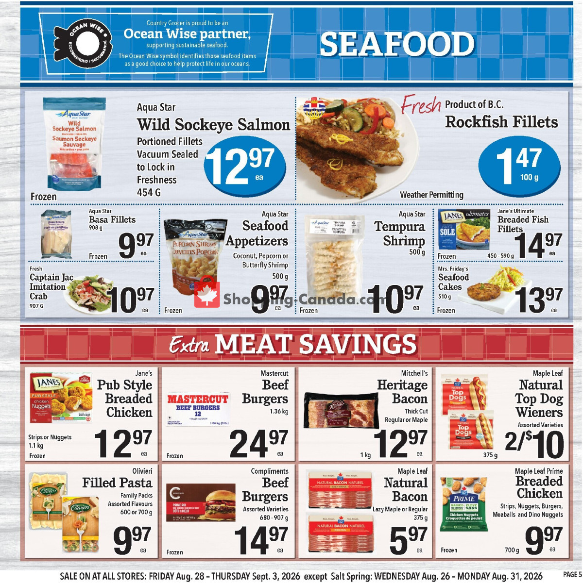 Country Grocer flyer from Friday August 28, 2026 to Thursday September 3, 2026 - page 5