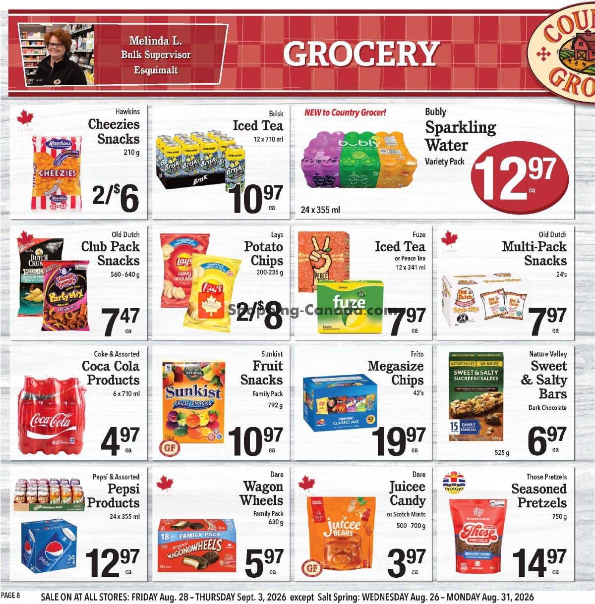 Country Grocer flyer from Friday August 28, 2026 to Thursday September 3, 2026 - page 8