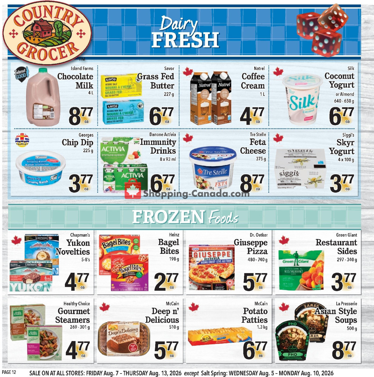 Country Grocer flyer from Friday August 7, 2026 to Thursday August 13, 2026 - page 12