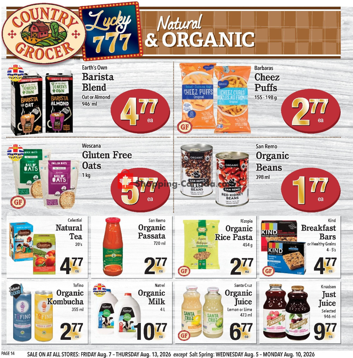Country Grocer flyer from Friday August 7, 2026 to Thursday August 13, 2026 - page 14