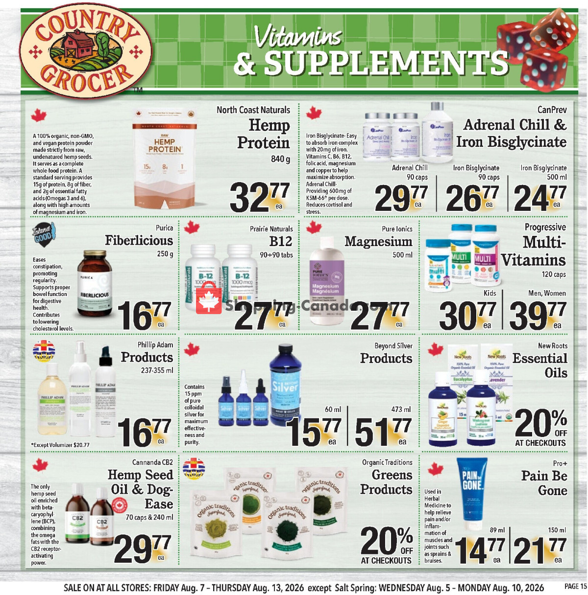 Country Grocer flyer from Friday August 7, 2026 to Thursday August 13, 2026 - page 15
