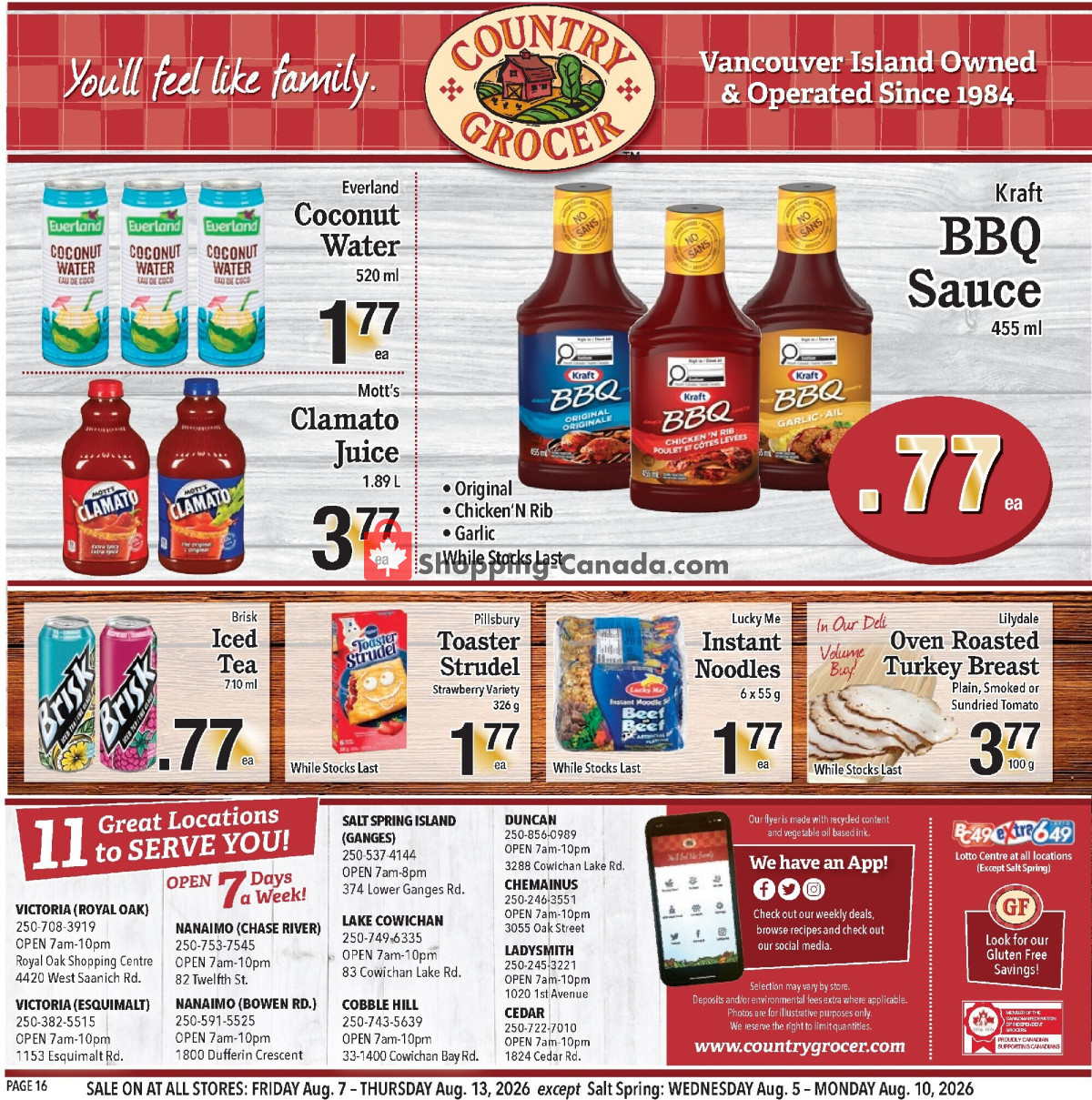 Country Grocer flyer from Friday August 7, 2026 to Thursday August 13, 2026 - page 16