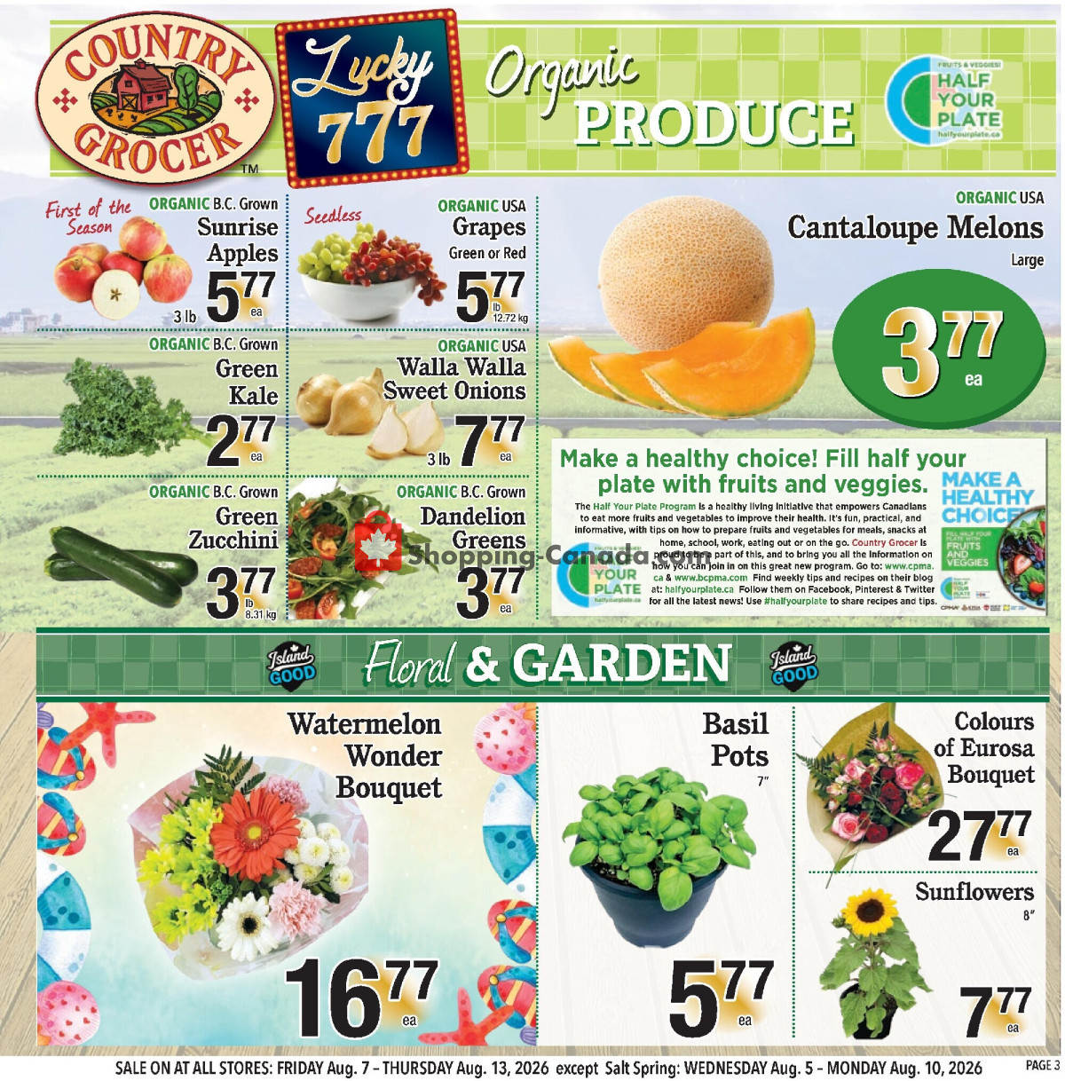 Country Grocer flyer from Friday August 7, 2026 to Thursday August 13, 2026 - page 3