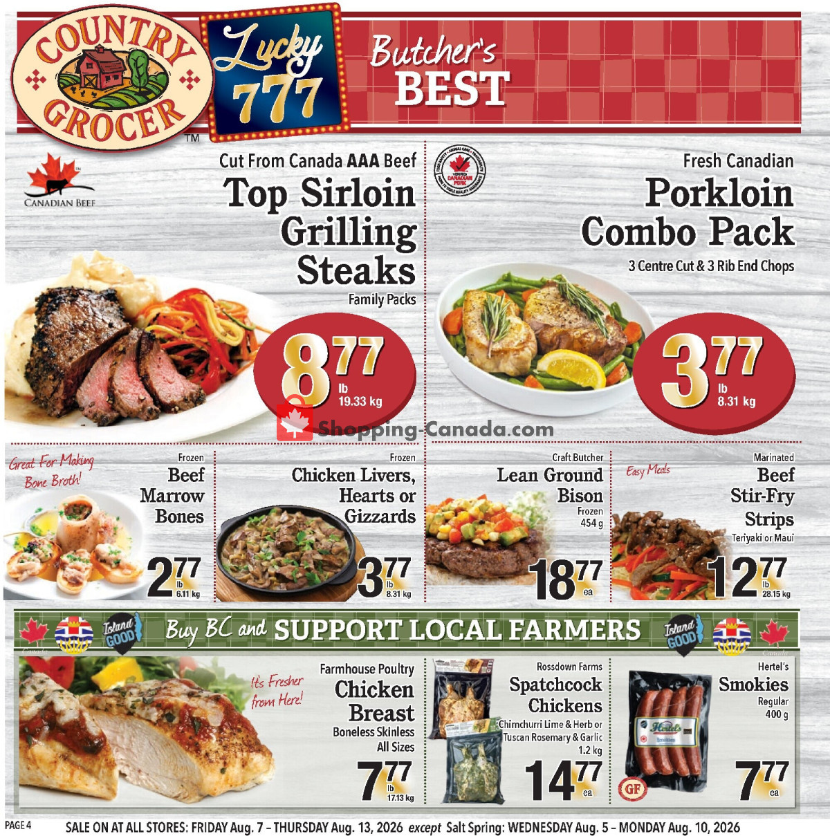 Country Grocer flyer from Friday August 7, 2026 to Thursday August 13, 2026 - page 4