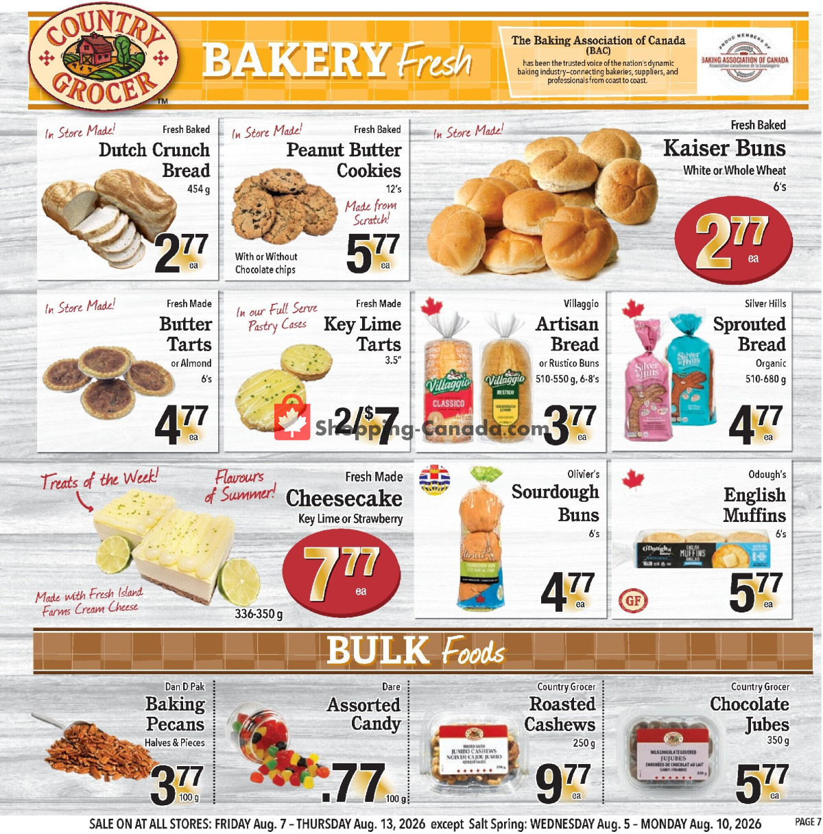 Country Grocer flyer from Friday August 7, 2026 to Thursday August 13, 2026 - page 7