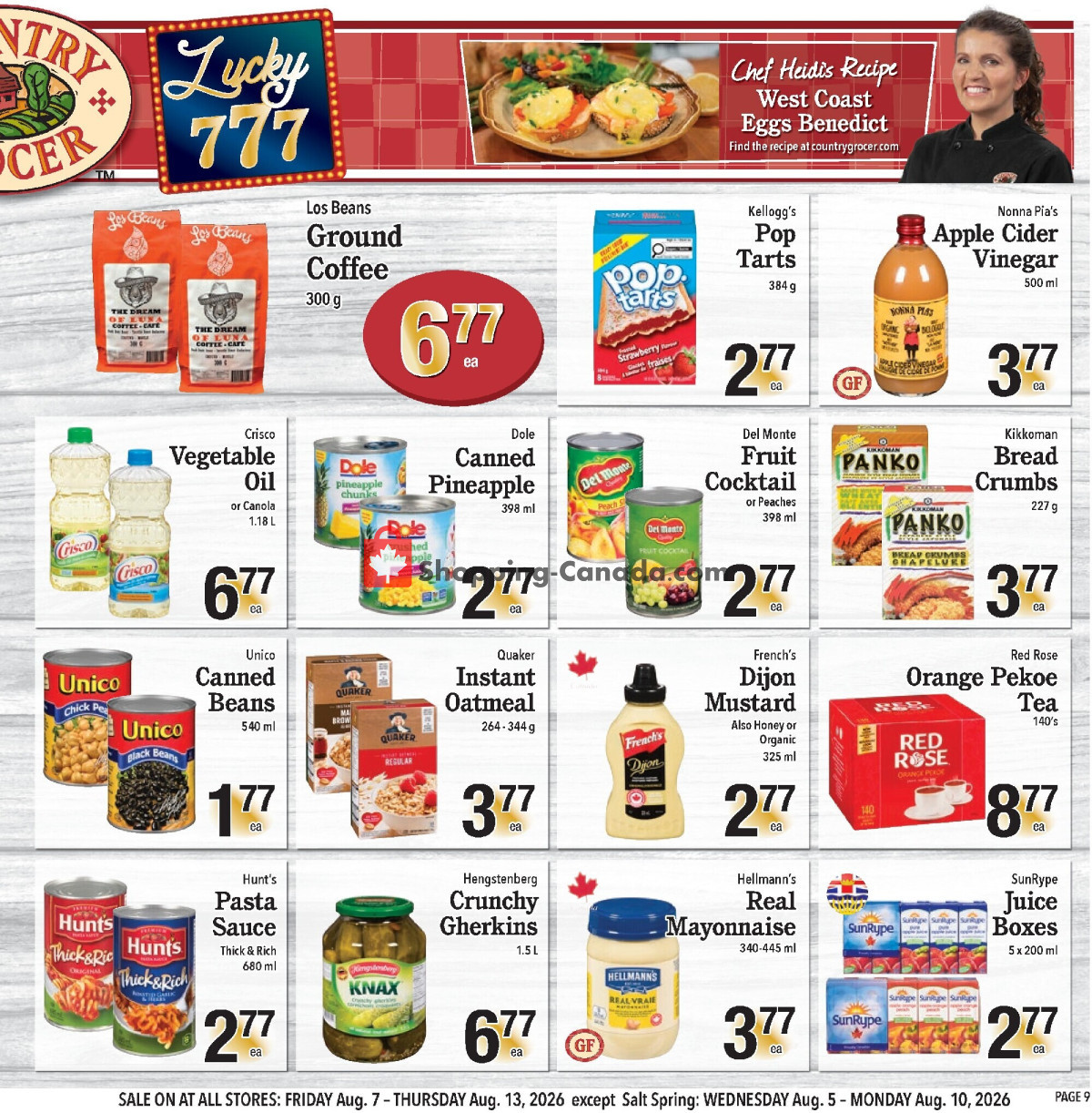 Country Grocer flyer from Friday August 7, 2026 to Thursday August 13, 2026 - page 9