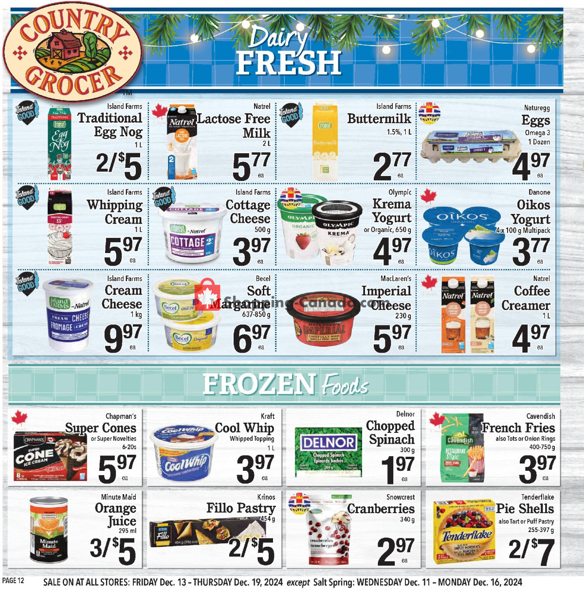 Country Grocer flyer from Friday December 13, 2024 to Thursday December 19, 2024 - page 12