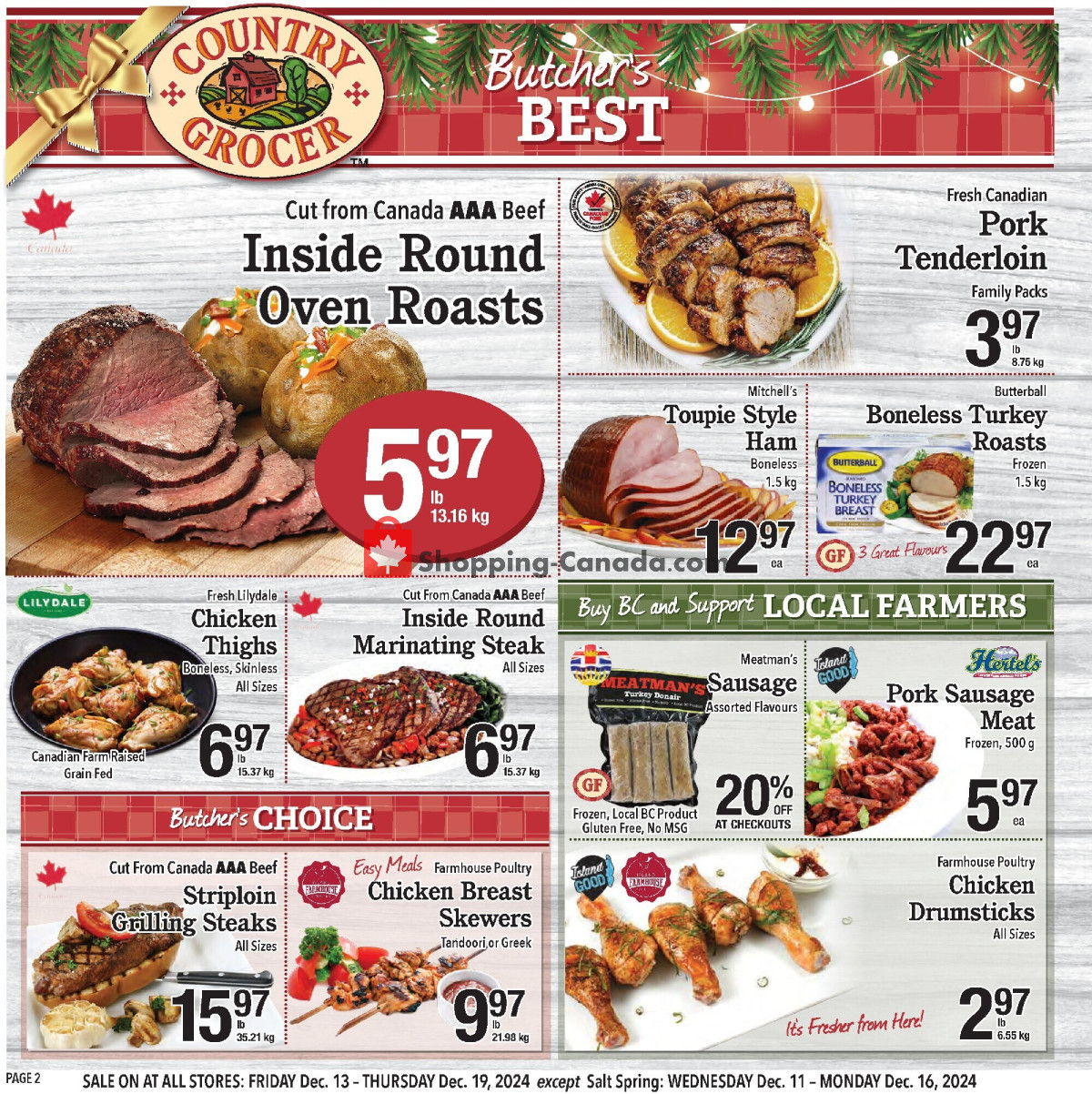 Country Grocer flyer from Friday December 13, 2024 to Thursday December 19, 2024 - page 2