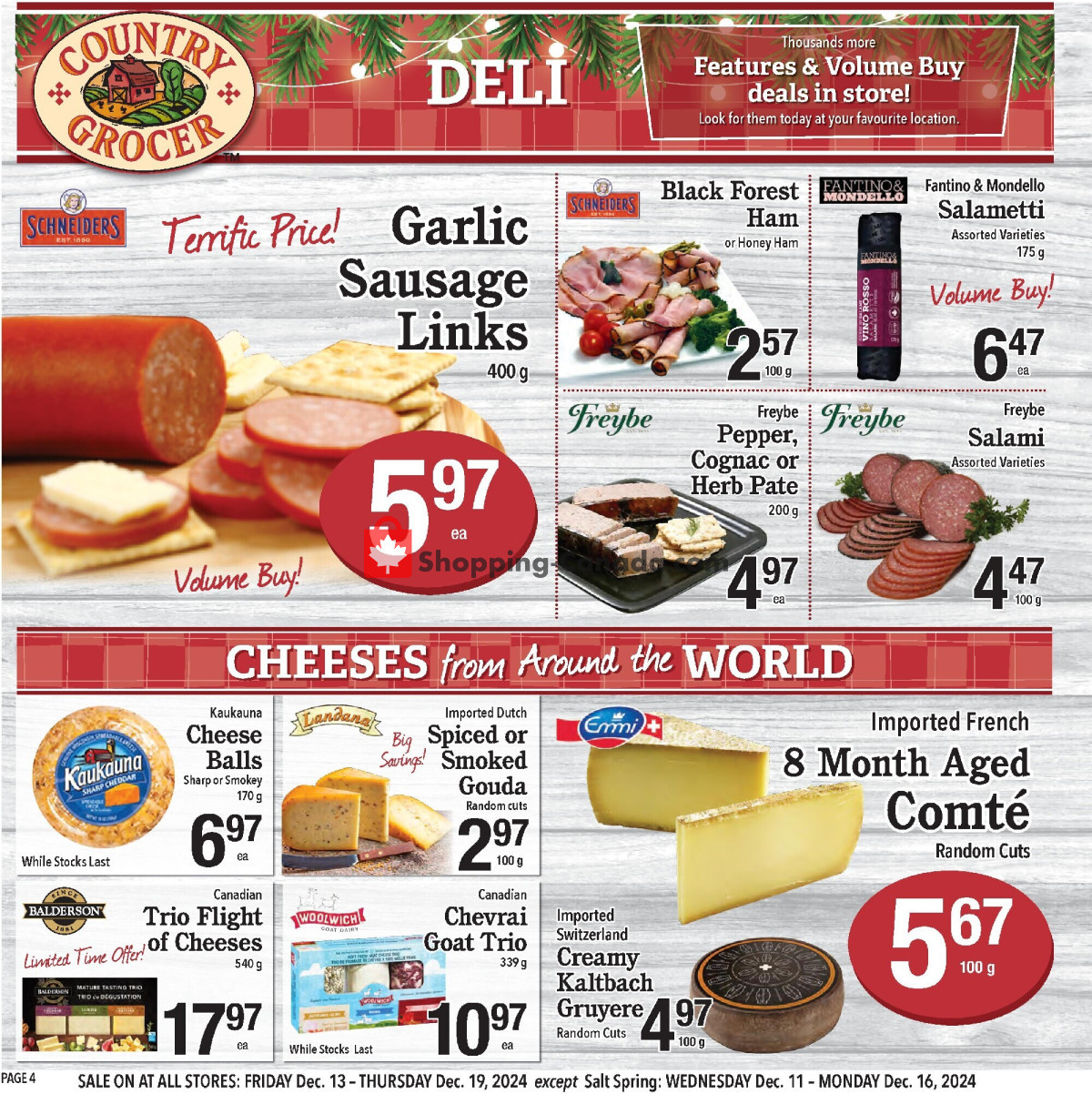 Country Grocer flyer from Friday December 13, 2024 to Thursday December 19, 2024 - page 4