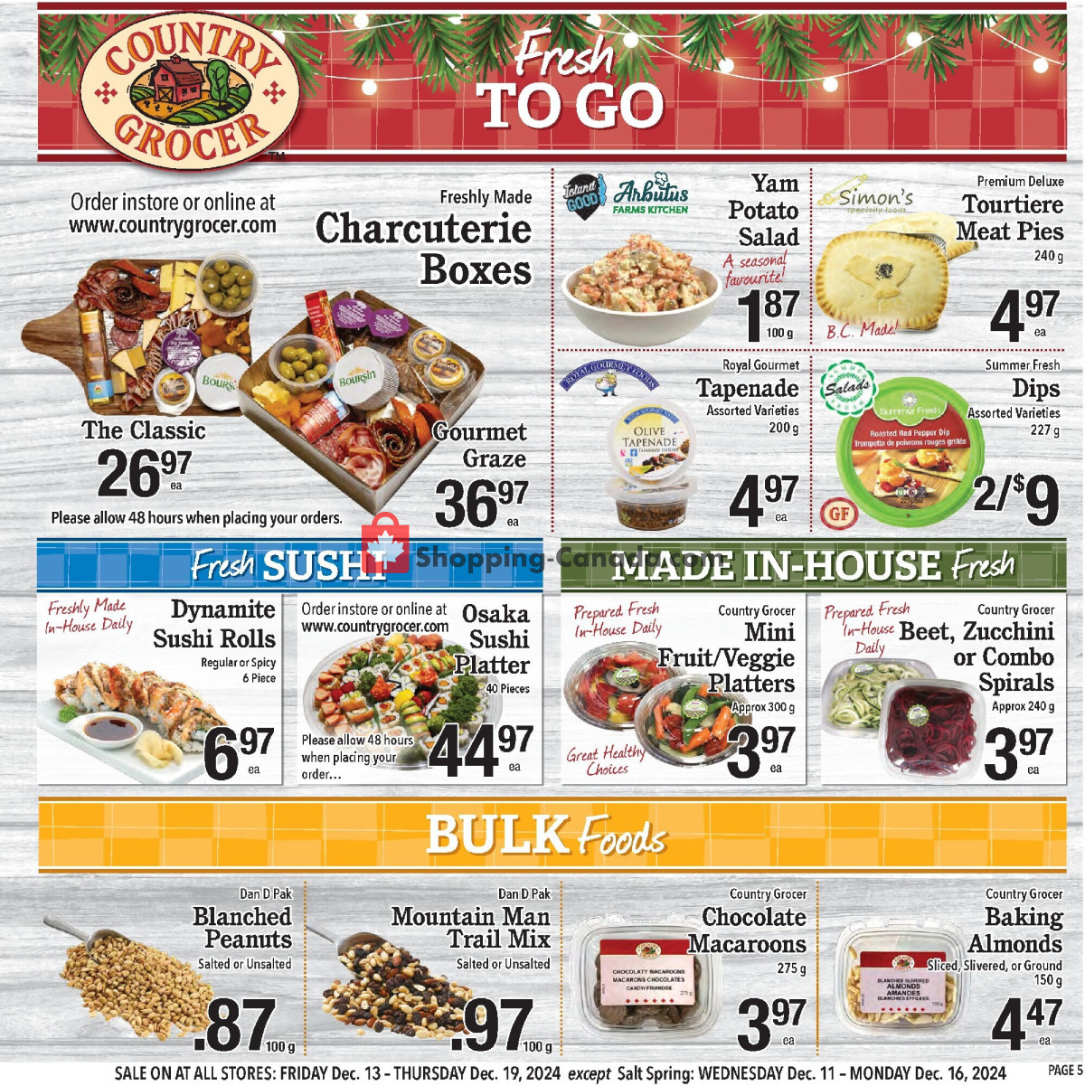 Country Grocer flyer from Friday December 13, 2024 to Thursday December 19, 2024 - page 5