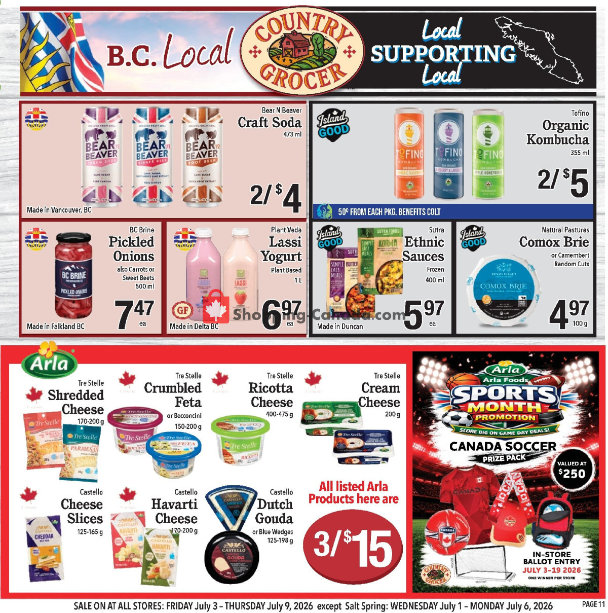 Country Grocer flyer from Wednesday July 1, 2026 to Monday July 6, 2026 - page 11