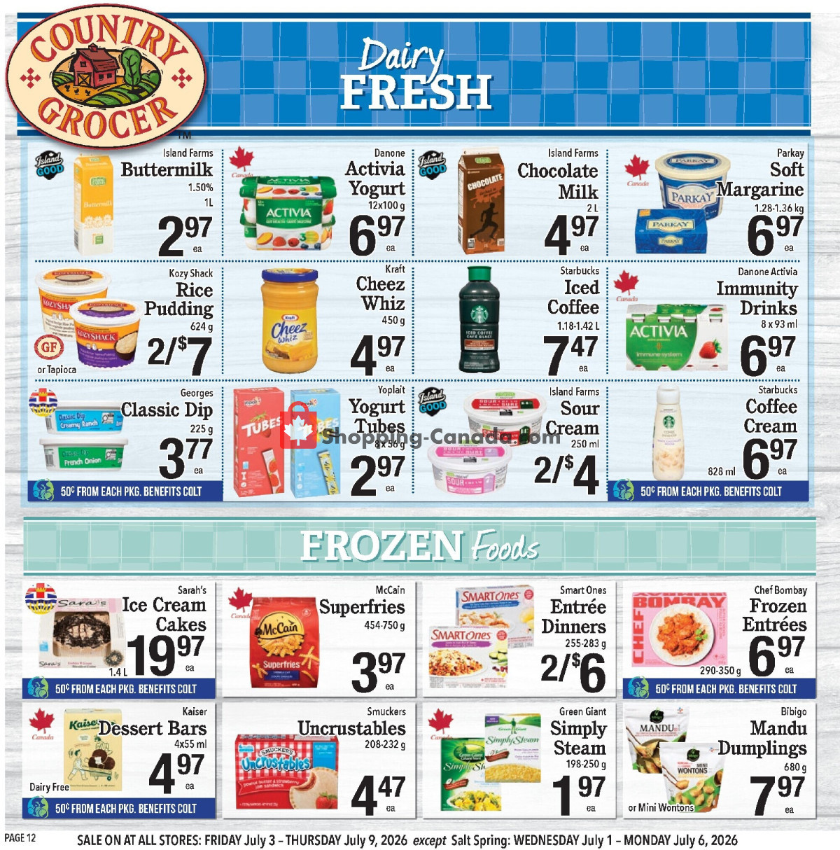 Country Grocer flyer from Wednesday July 1, 2026 to Monday July 6, 2026 - page 12