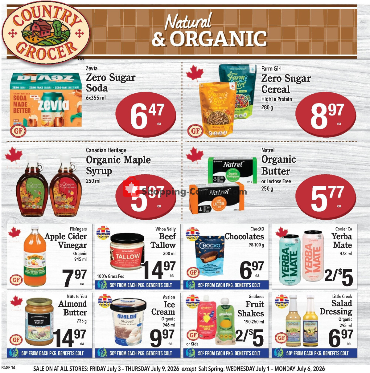 Country Grocer flyer from Wednesday July 1, 2026 to Monday July 6, 2026 - page 14