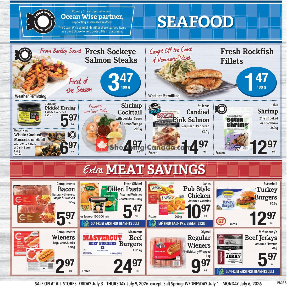 Country Grocer flyer from Wednesday July 1, 2026 to Monday July 6, 2026 - page 5